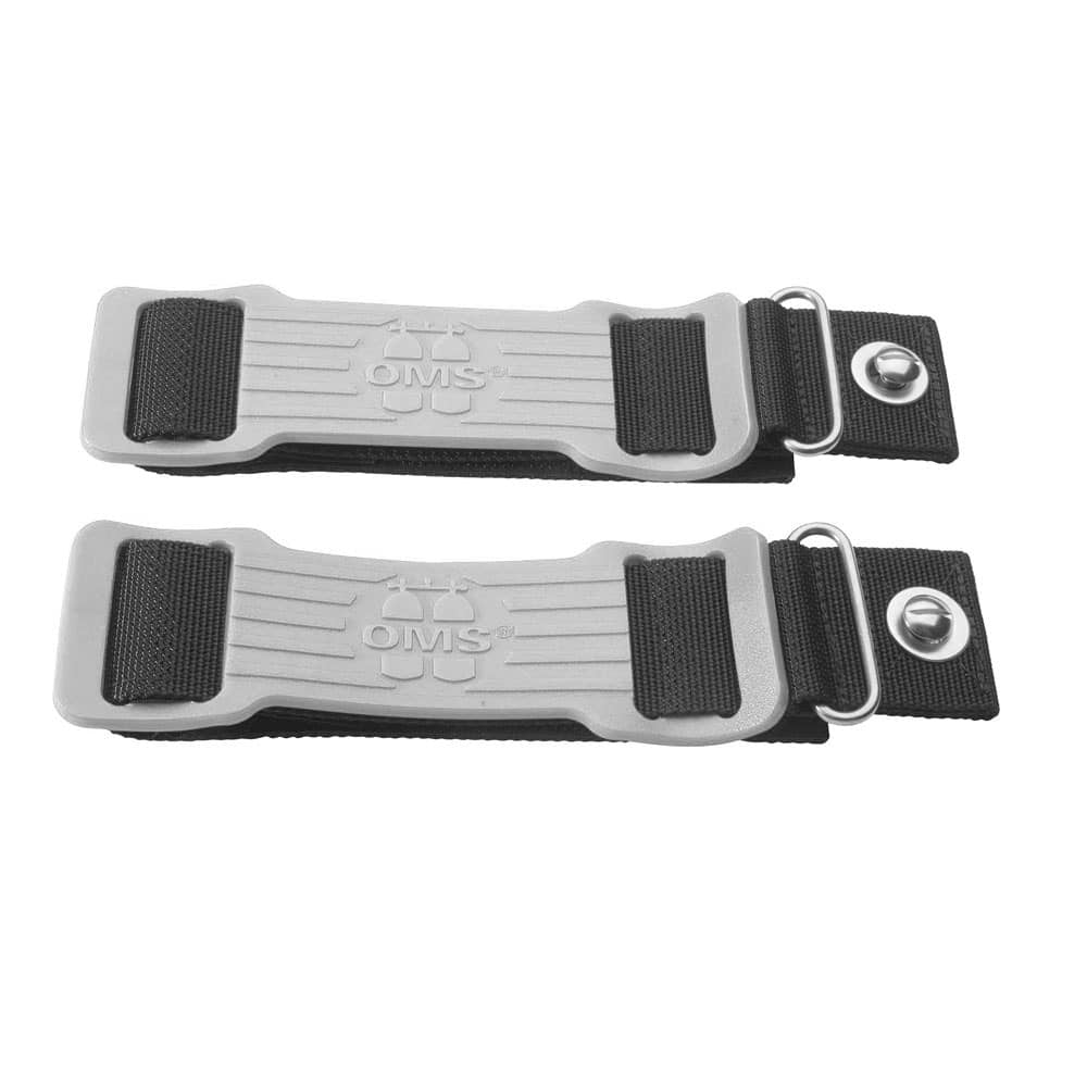 OMS Mounting Straps Set for small cylinders, two straps with grey friction pads