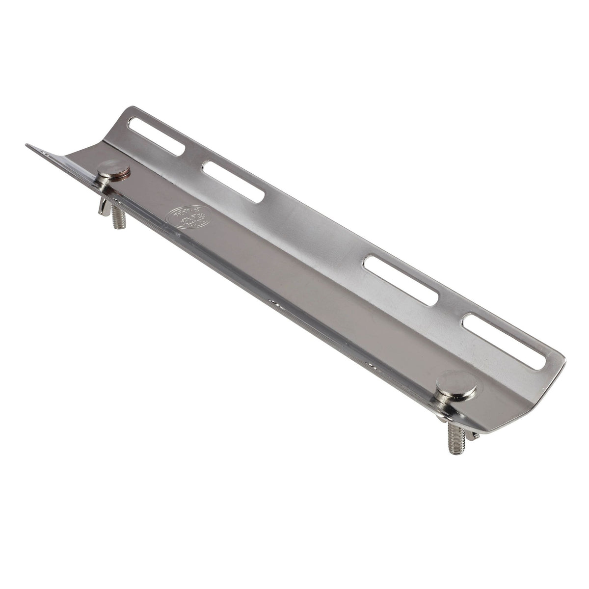 OMS Stainless Steel Single Tank Adaptor with mounting hardware fitted