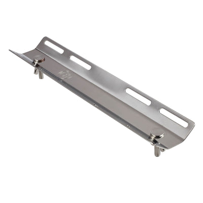 OMS Stainless Steel Single Tank Adaptor with mounting hardware fitted