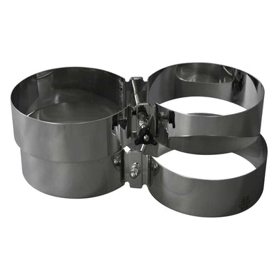 Pair of OMS stainless steel twinset bands, 204 mm, for twin 15 to 20 L cylinders