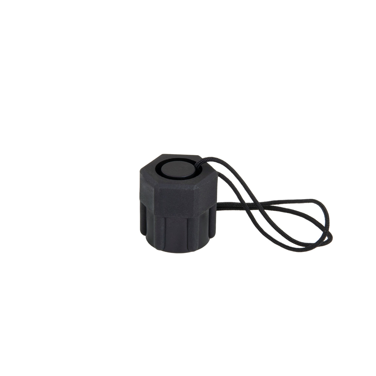 Tecline red push-on DIN cap for a first stage with retaining cord