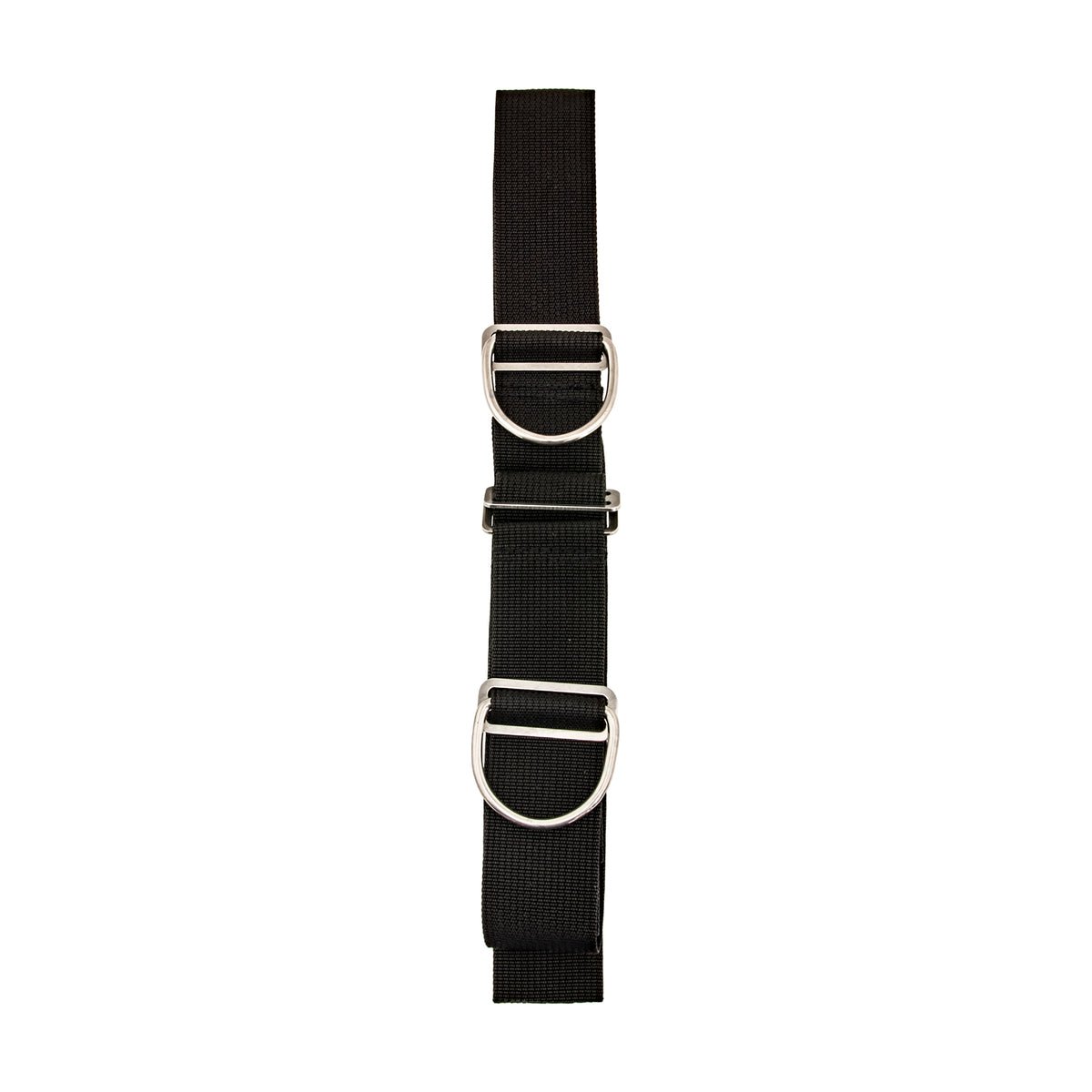 Tecline quick-adjust crotch strap with front and rear D-rings