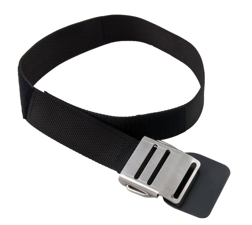 Tecline single tank band with black delrin buckle