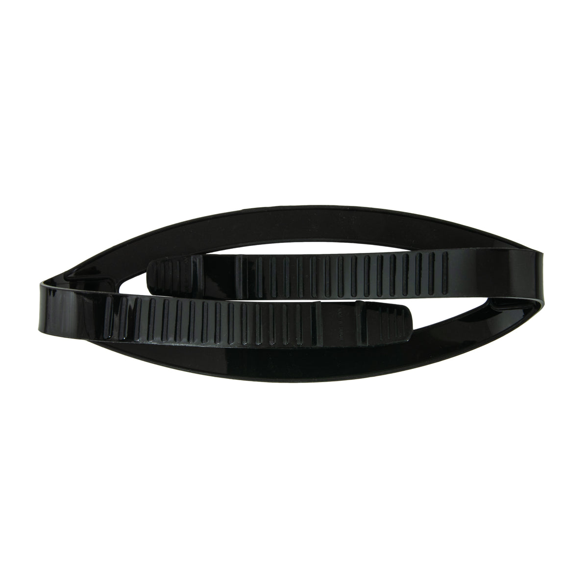 Scubatech 20 mm black silicone mask strap with split back band