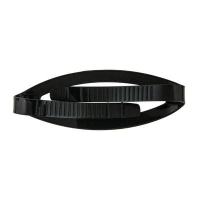Scubatech 20 mm black silicone mask strap with split back band