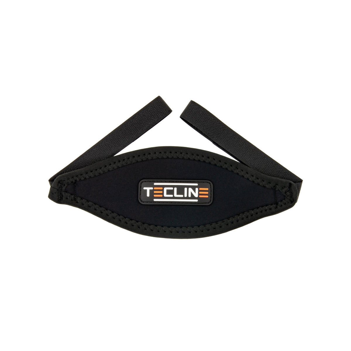 Tecline 16 mm neoprene mask strap with Velcro tabs and Tecline patch