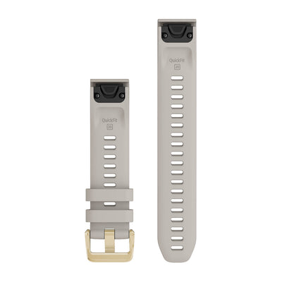 Garmin QuickFit 20 mm dive band in tundra silicone with QuickFit connectors and buckle