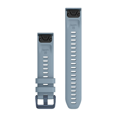 Garmin QuickFit 20 mm dive band in sea foam silicone with QuickFit connectors and buckle