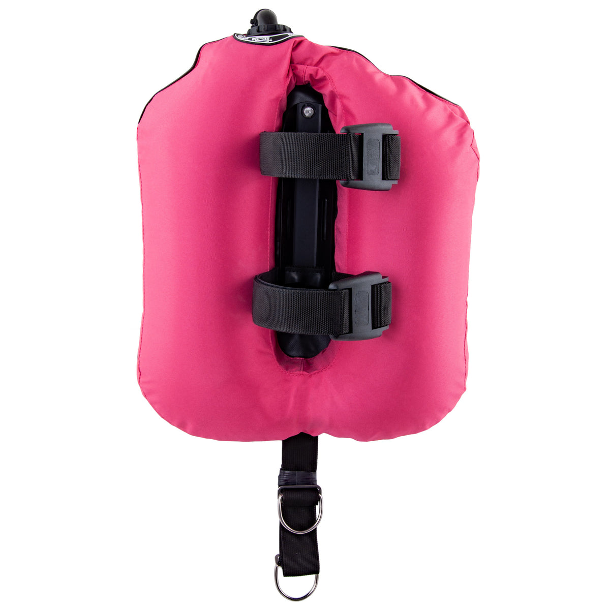 Tecline Peanut 16 Lady Comfort set in pink, harness side with padded shoulder straps