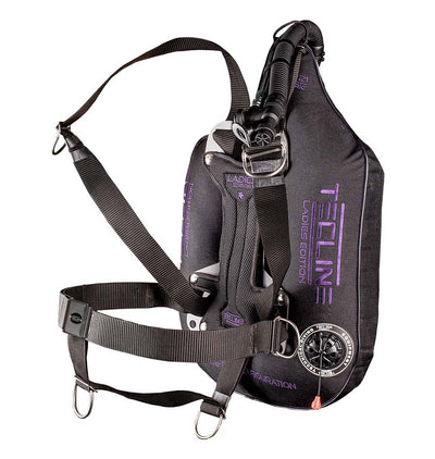 Tecline Peanut 21 Lady Travel set from the side with the DIR harness
