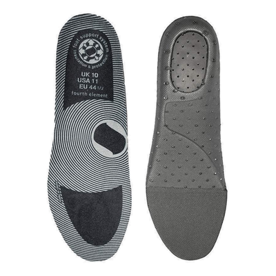 Removable arch-support insoles supplied with the Fourth Element Pelagic dive boot
