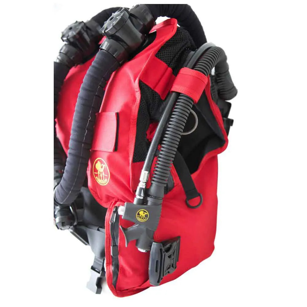Poseidon Rebreather BCD in grey and black with integrated counterlungs