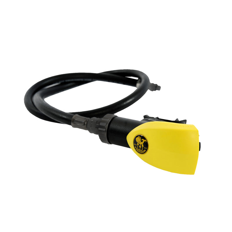 Poseidon Xstream octopus second stage with yellow exhaust cover