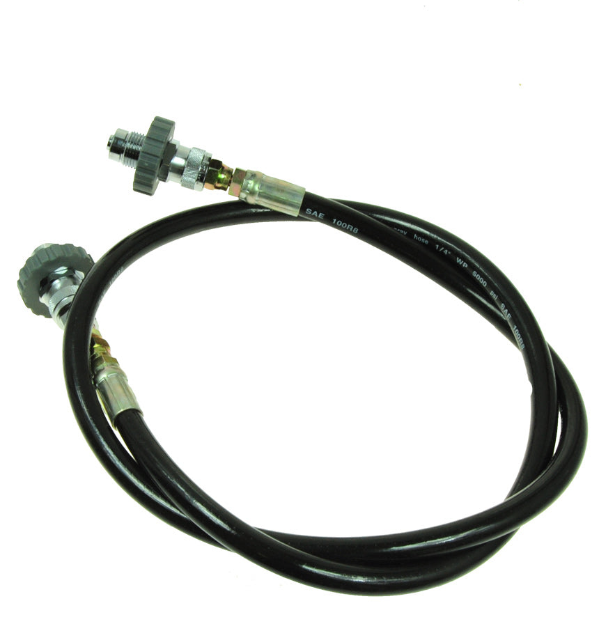 Scubatech 1.5 m decanting hose with a hand-wheel DIN connector at each end