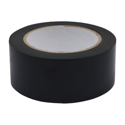 Black PVC marking tape roll, 48 mm wide