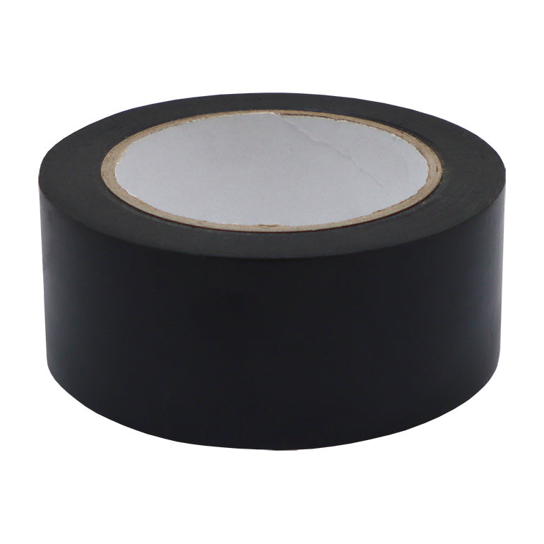 Black PVC marking tape roll, 48 mm wide