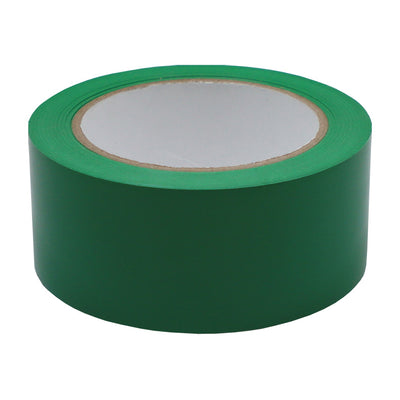 Green PVC marking tape roll, 48 mm x 30 m