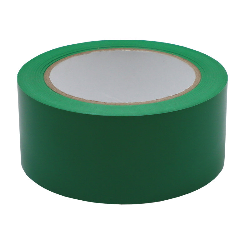 Green PVC marking tape roll, 48 mm x 30 m