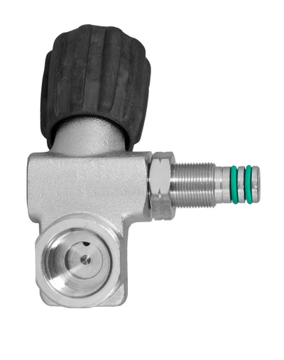 Tecline second outlet for the left expandable valve, with its own black handwheel and o-ringed spigot