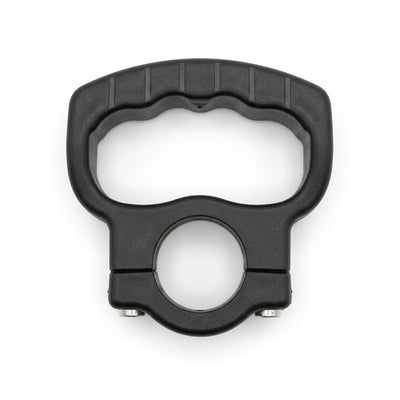 San-O-Sub fixed tank handle seen from above, showing the round neck clamp