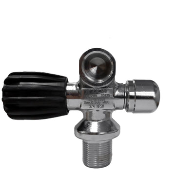 San-O-Sub left hand modular valve with 3/4 NPSM cylinder thread, front view