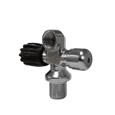 San-O-Sub 3/4 NPSM left hand modular valve from the right, showing the plugged side port