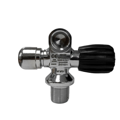San-O-Sub right hand modular valve with 3/4 NPSM cylinder thread, front view