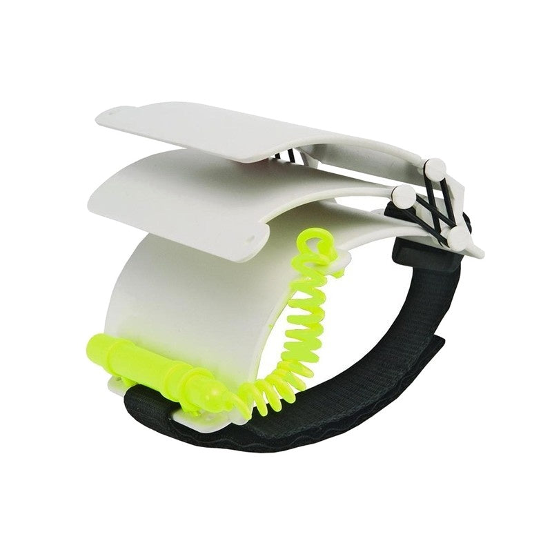Scubatech three-page wrist slate with forearm band and pencil on a coil cord