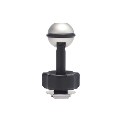 Sea & Sea SA8 Ball Base for Accessory Shoe II with silver ball and large black locking nut
