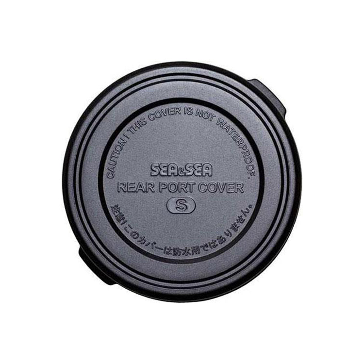 Sea & Sea Rear Port Cover S, black cap marked S with not waterproof warning