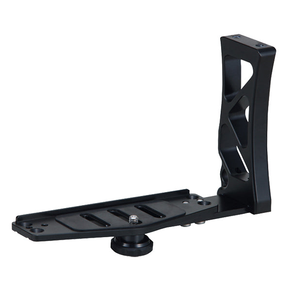 Sea & Sea SA8 Camera Tray & Grip, slotted aluminium tray joined to a cut-out grip