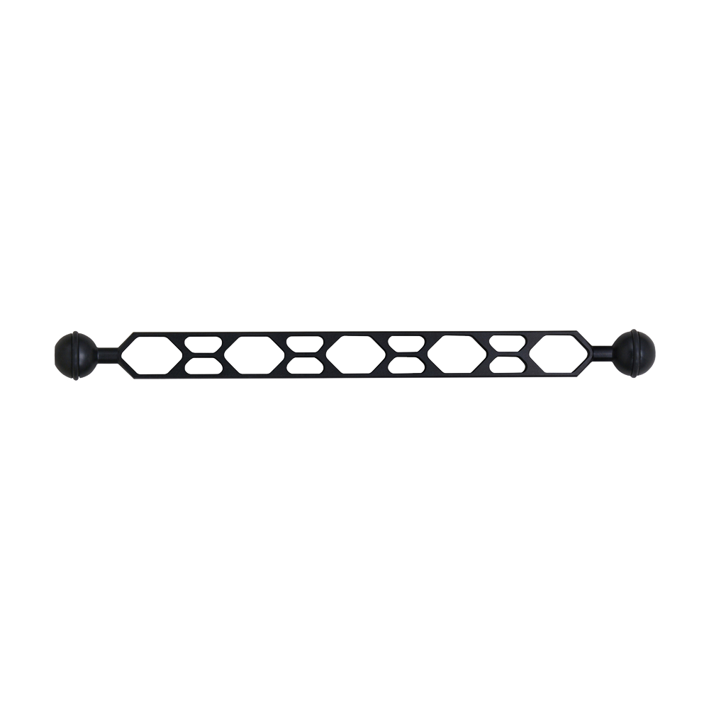 Sea & Sea SA8 Double Ball Arm S, short cut-out aluminium arm with a ball at each end