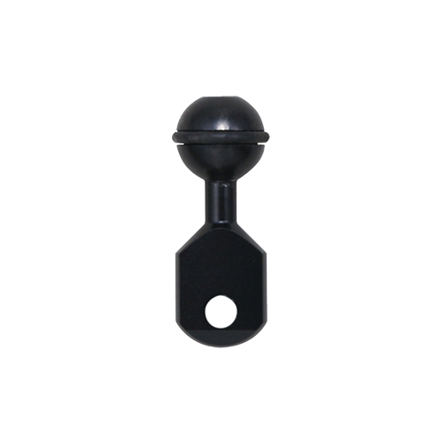 Sea & Sea SA8 Strobe Head S, short stem between a ball and a YS mounting plate