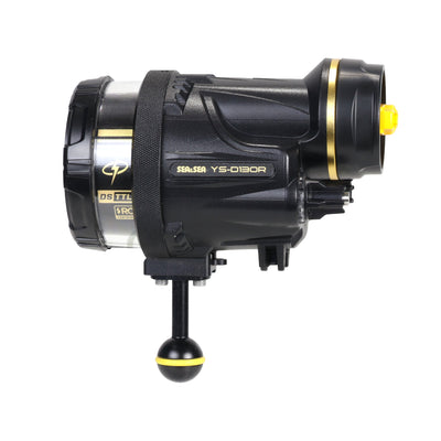 Sea & Sea YS-D130R strobe left side profile with DS-TTL marking
