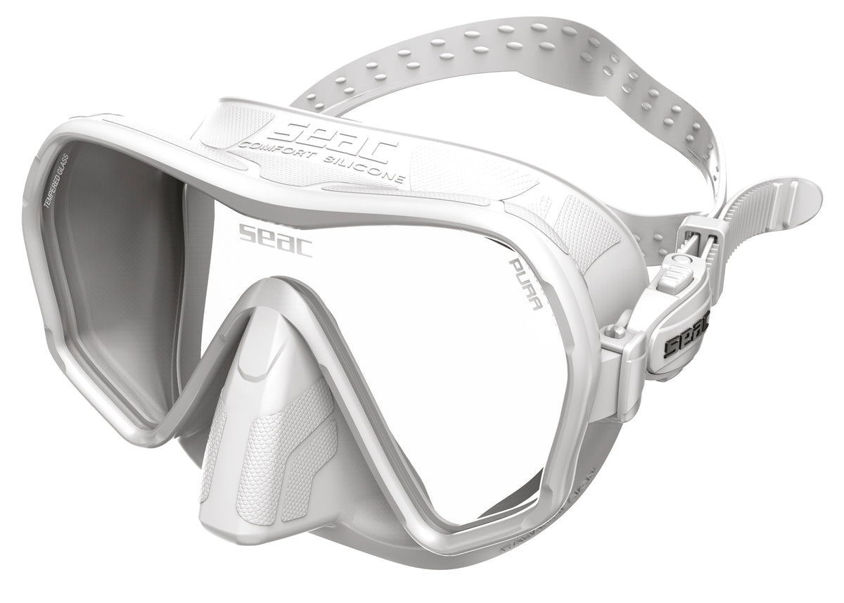 SEAC Pura frameless mask in white