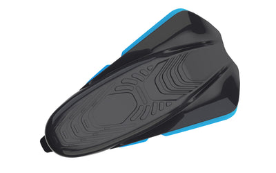SEAC Shuttle Sport short swim fins, pair in black and blue