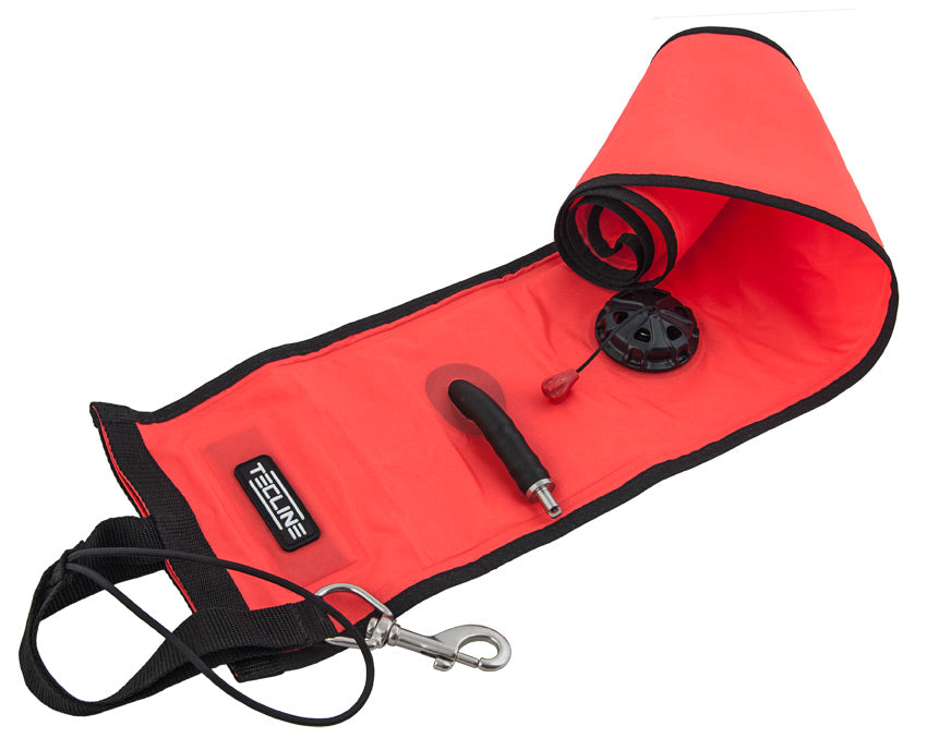 Tecline semi-closed SMB 18/122 cm in orange, fully inflated