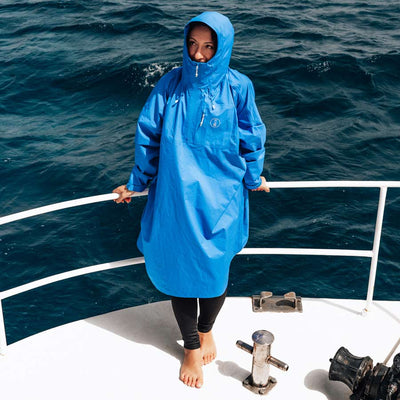 Fourth Element Shoreline Poncho in use