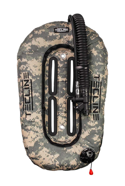 Tecline Donut 10 wing in camo grey, front view