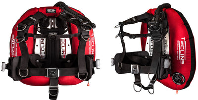 Tecline Donut 22 Special Edition Full Comfort set in red with weight pockets
