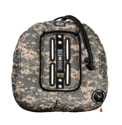 Tecline Donut 22 Special Edition wing in camo grey, front view