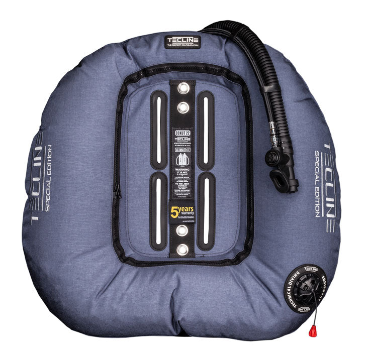 Tecline Donut 22 Special Edition wing in blue, front view