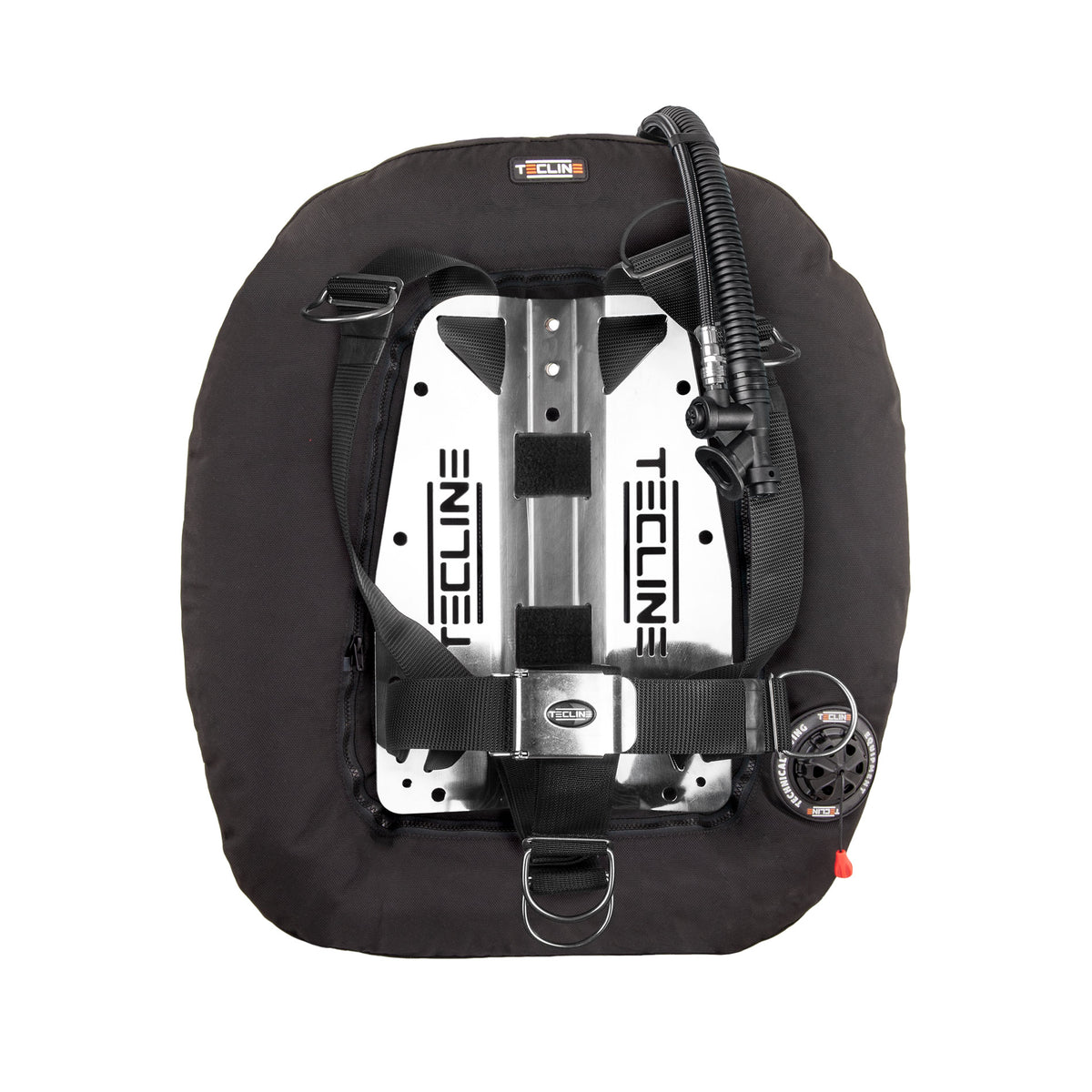 Tecline Donut 22 adjustable DIR set in black with the harness and backplate