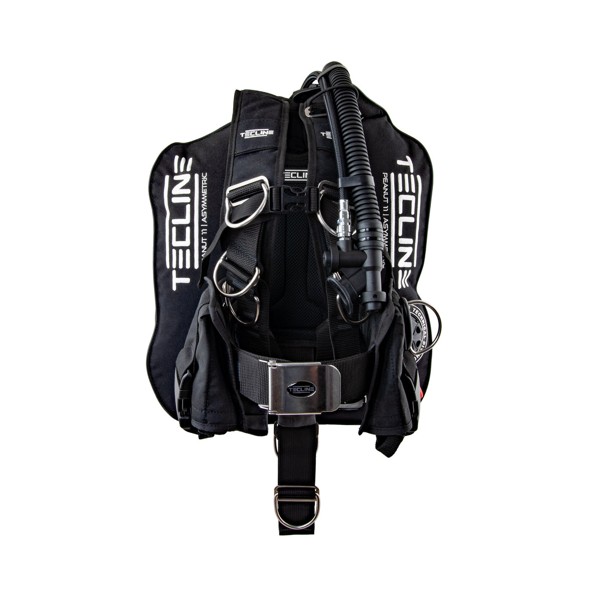Tecline Peanut 11 Mini Comfort set with aluminium H MINI backplate, padded harness side