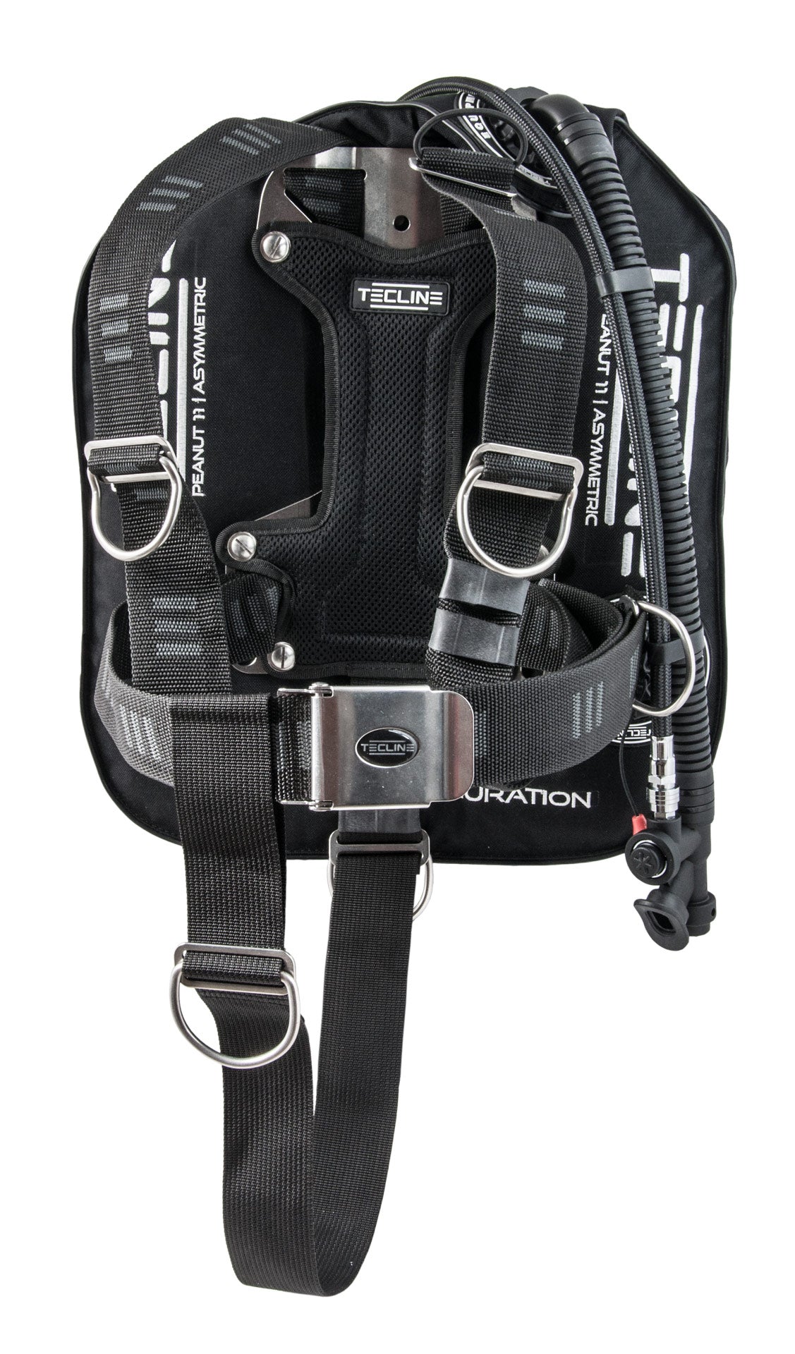 Tecline Peanut 11 Mini DIR set with aluminium H MINI backplate, harness side