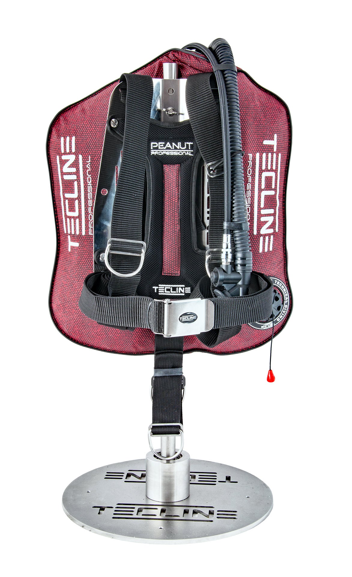 Tecline Peanut 21 Professional adjustable DIR set in grey Kevlar, harness side