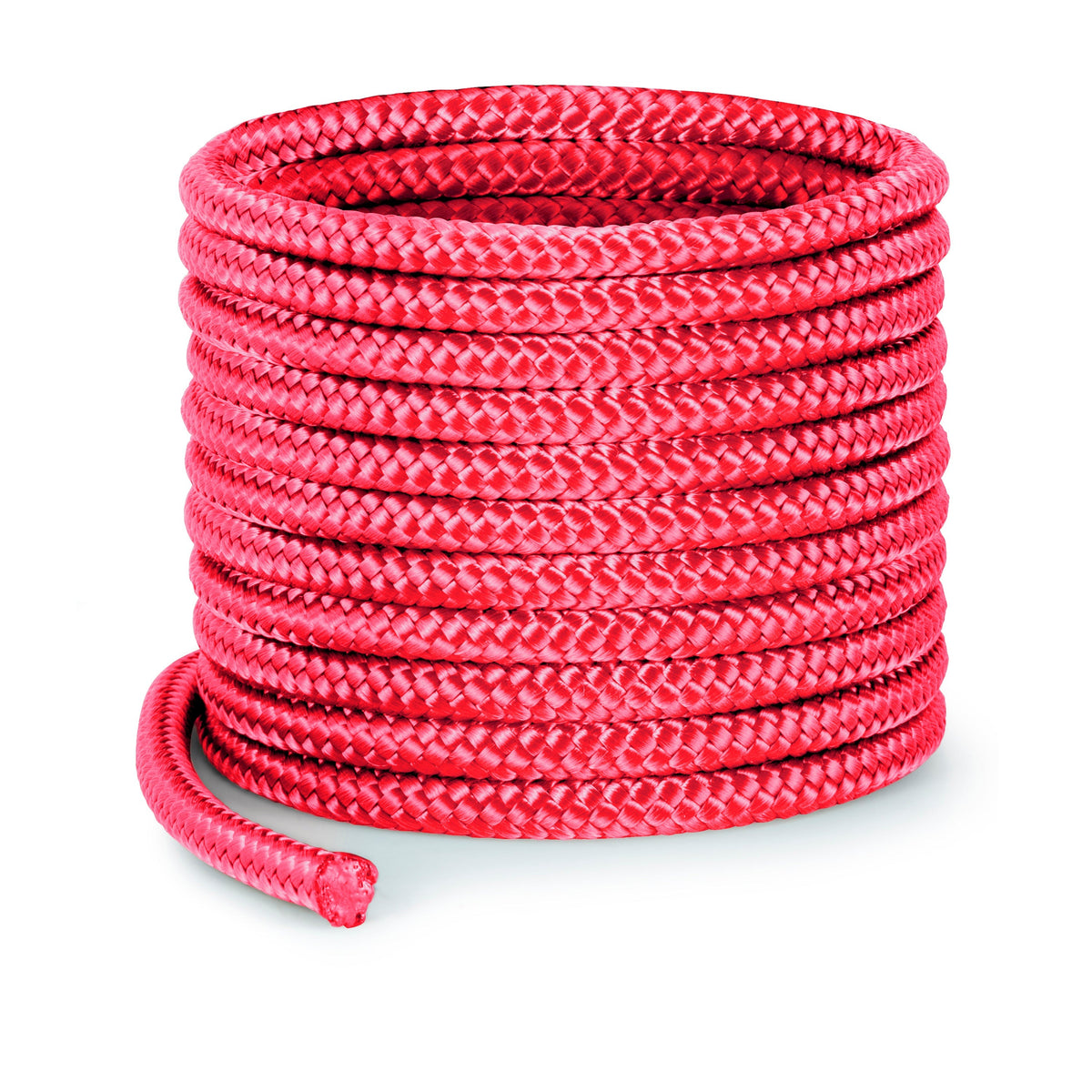Coil of black Southern Ropes polyester round braid