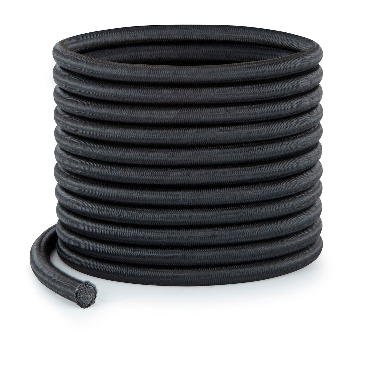 Reel of black Southern Ropes shock cord