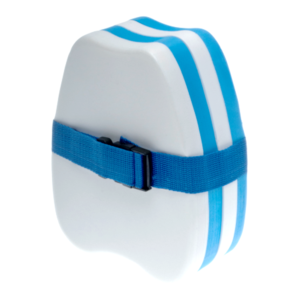 Spurt learn-to-swim back float in blue and white