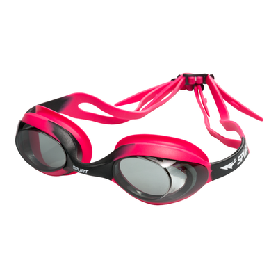 Spurt blaze junior goggles, black and pink frame with black lens
